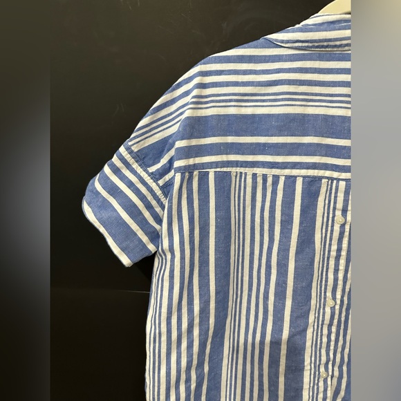 Madewell Courier Button-Back Shirt in Hinsdale Stripe - Picture 11 of 13